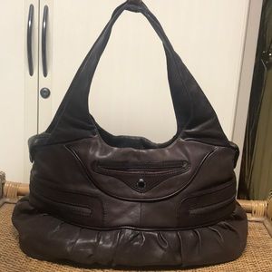 Ri2K Brown Leather purse bag